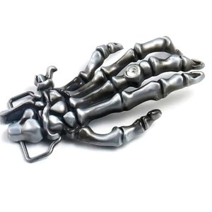 Silver Skeleton hand Belt buckle 5.11x2.75